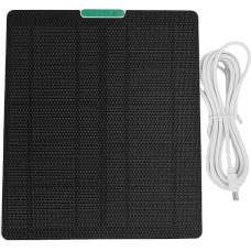 10W 5V Solarpanel für Überwachungskamera, Einfache Installation, Schnelles Laden, Breite Kompatibilität, Umweltfreundliche, Allwetterleistung mit -Kabel für Ring Blink (WHITE)