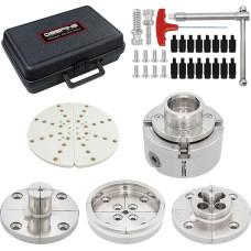 Žandikaulinis laikiklis Tekinimo staklėms 100 mm 4 žandikaulių laikiklis Savaiminio centravimo tekinimo staklių laikiklis, skirtas 1 x 8tpi tekinimo staklėms (5)