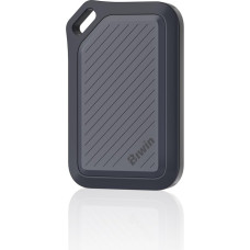 BIWIN Amber PR2000 4TB USB 3.2 Gen2x2 išorinis SSD diskas - iki 2000 MB/s IP67 atsparus vandeniui - nešiojamasis NVMe išorinis SSD diskas su USB-C ir USB-A adapteriu, juodas