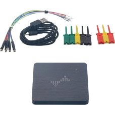 DSLogic loginis analizatorius 100 MHz mėginių ėmimas 16K 16GB Deep Nešiojamas USB/Type-C reguliuojamas slenkstis Dvigubo režimo apsauga nuo ESD viršįtampių Metalinis korpusas, skirtas 