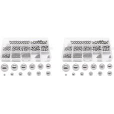 1200 StüCk 12 GrößEn Edelstahl-PräZisionsstahlkugeln 1-8 mm Metrisches Fahrradlagerkugel-Sortimentsset Mischkugeln