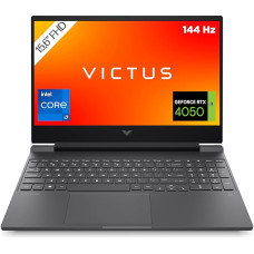 HP Victus Gaming Laptop, 15.6 Inch FHD Display 144Hz, Intel Core i7-13620H, 16GB DDR4 RAM, 512GB SSD, NVIDIA GeForce RTX 4050 (6GB), QWERTZ, Windows 11, Black