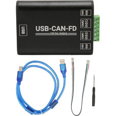 Industrietauglicher USB-zu-CAN-FD-A, CAN-CAN-FD-Bus-Kommunikationsschnittstellenkonverter, CAN-CAN-FD-Protokolldatenanalysator mit zwei Kanälen, galvanische Trennung für Industrie,