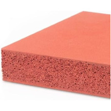 Rote Silikon-Schaum-Schaum. Silikonschaumplatte 500x500x(1-6) mm Heißpress-Prägemaschinen(500x500x3mm)