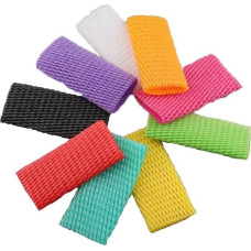 Bunte Schaumstoffnetzhüllen, 300 Stück, 7x12cm, Verdickte PE-Netzabdeckungen for Obst- Und Gemüseverpackungen, Stoßfest for Supermärkte Und Geschäfte(Blue)