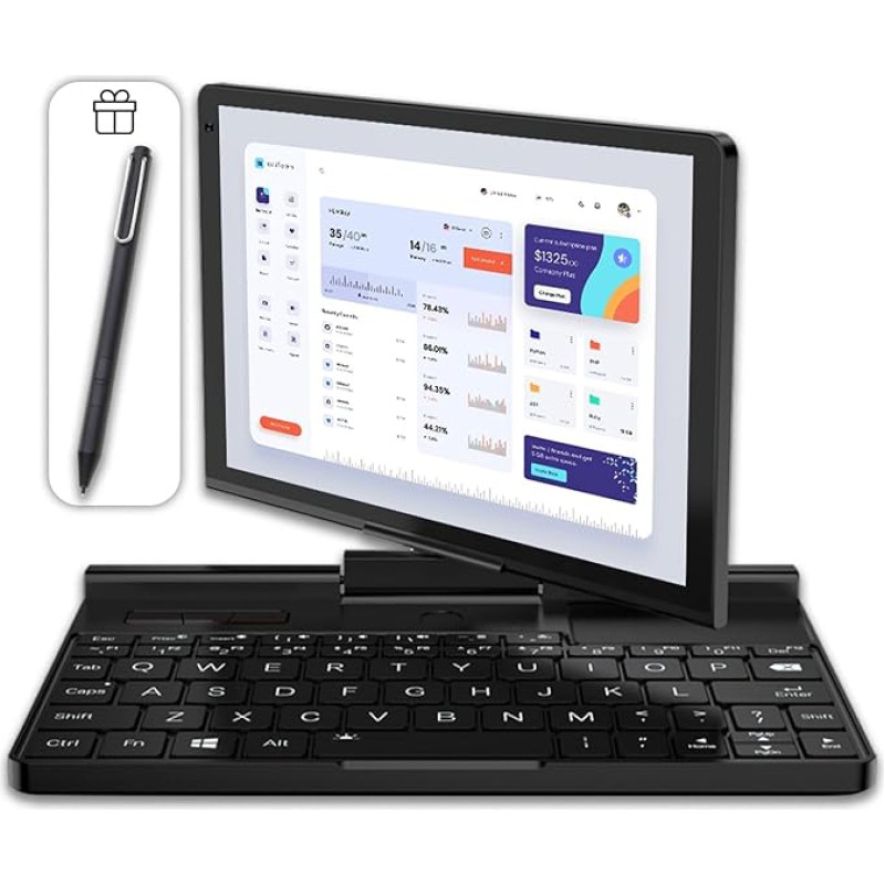 GPD Pocket 3 mini nešiojamasis kompiuteris su integruotu rašikliu, 