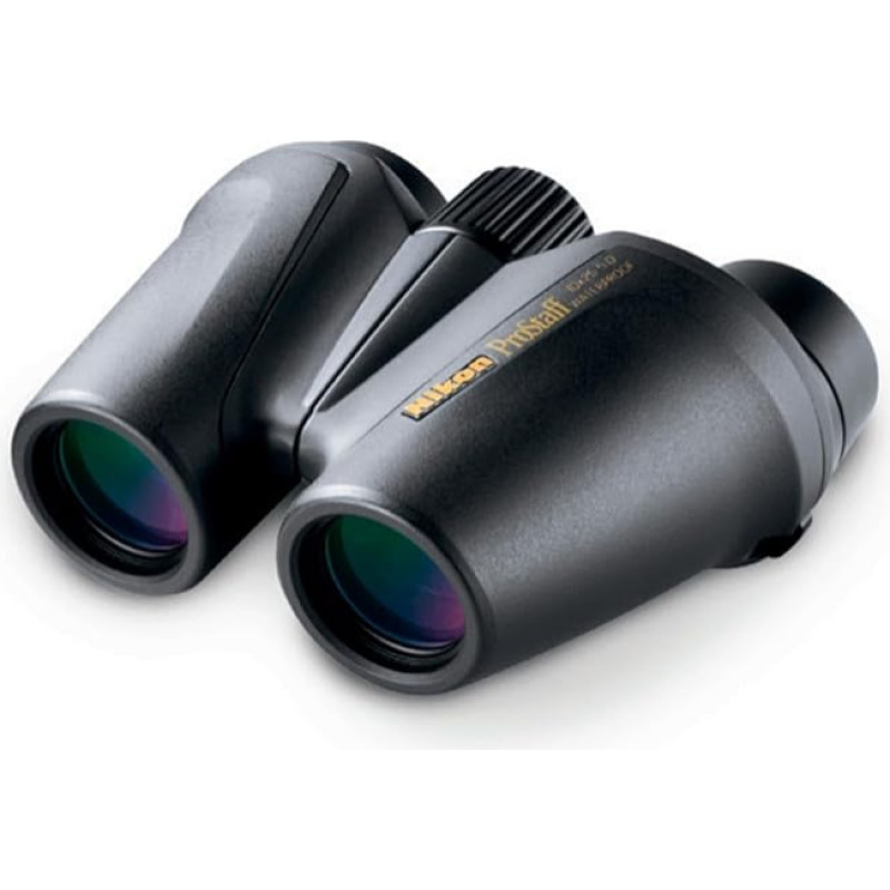 Nikon 10x25 ProStaff ATB vandeniui ir rūkui atsparus kompaktiškas Porro prizmės žiūronas su 5,0 laipsnių apžvalgos kampu