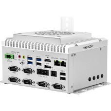 Pramoninis kompiuteris be ventiliatoriaus i3 1215U (6C8T, iki 4,4 GHz), 2 x i210AT Gigabit LAN Mini kompiuteris 4K HD+DP, 8 GB RAM, 256 GB SSD, 6 x RS232/485 COM, GPIO, USB3.2, 9-36 V automatinis įjungimas, 35 mm DIN bėgelis
