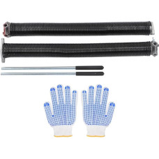 Torsionfeder-Set für Garagentore, Stahl-Aluminium-Spule, Ersatz links und rechts (218 x 2 