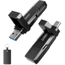 256GB External Portable USB SSD Type-C and USB 3.2 Interface Speed up to 450MB/s, Memory Stick for Mobile Phone, Android Phone, Laptop, Tablet, Mac, Solid State Drive