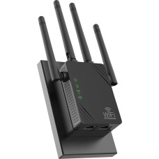 AILKIN Dual Band WiFi Amplifier 5GHz/2.4GHz WiFi Amplifier WiFi Signal Booster Cover 12880 Sq.ft Support 105 Devices Wireless Signal Amplifier for Home