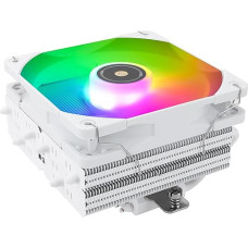 TR SI-100 White ARGB CPU, 6 x 6 mm Heatpipes, CPU Cooler with Quiet PWM Fan 120 mm with S-FDB V2.0 Bearings, AGHP 3.0 Technology, for AMD AM4 AM5/Intel 1150/1151/1200/1700/2066