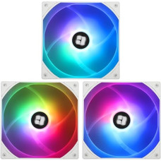TL-C14CW-S X3 140mm CPU PWM Fan, 1500RPM Silent Cooling, White CPU Fan 3-Pack Large Air Volume 75.8 CFM, ARGB LED, Can be Paired with Chassis/CPU Cooler