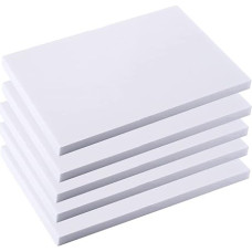 Hochdichte Schaumstoffplatte for Bastelarbeiten, Einrahmen und Präsentationen - 20 cm x 30 cm, verschiedene Stärken erhältlich(White, T 2mm 5pcs)