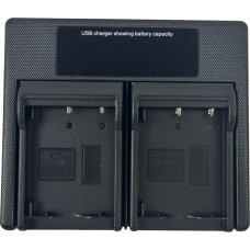 USB LCD dvigubas baterijų įkroviklis, skirtas NP-W126, NP-W126S, NP W126, NP W126S, tinka modeliams: HS30EXR, X-A1, X-A10, X-E1, X-E2, X-E2S, X-E3, X-E4, X-H1, X-M1, X-Pro1, X-Pro2, X-Pro3, X-S10 1, X-T10. 0