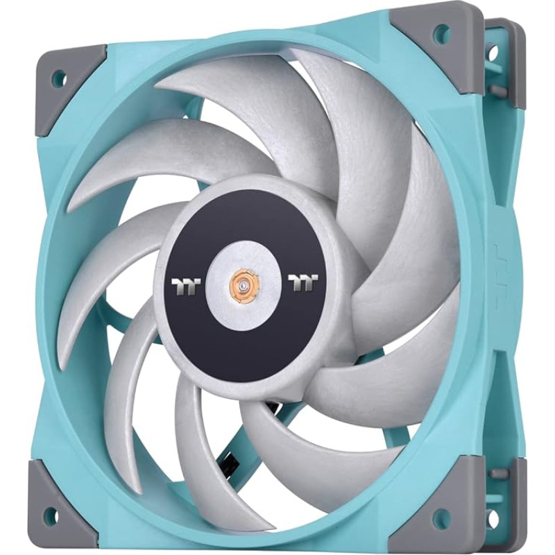 Thermaltake TOUGHFAN 12 Turquoise High Static Pressure Radiator Fan (Single Fan Pack) Quiet Case Fan PWM 500~2000rpm Turquoise CL-F117-PL12TQ-A