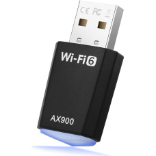 USB WLAN Stick for PC WLAN USB Stick Internet Receiver WiFi Adapter Dongle AX900 WiFi 6 Dual Band 5GHz/2.4GHz with Built-in Driver for Desktop Laptop Compatible with Windows 7/10/11
