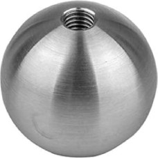 Nerūdijančio plieno rutuliukas su sriegiu, pusės sriegio gilus rutuliukas, M6 sriegio pusės skylės rutuliukas, 1 mm tarpas tarp sriegių 28 mm x M6 x 1 vnt., nerūdijančio plieno rutuliukai (13,5 mm x M6 x 5 vnt.)