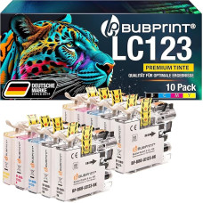Bubprint 10 spausdintuvo kasetės suderinamos su Brother LC-123, skirtos DCP-J132 DCP-J152 W DCP-J4110 DCP-J552 DCP-J752 DW MFC-J245 MFC-J4410 MFC-J4510 MFC-J470 MFC-J6520 MFC-J6720 MFC-J87 0 DW