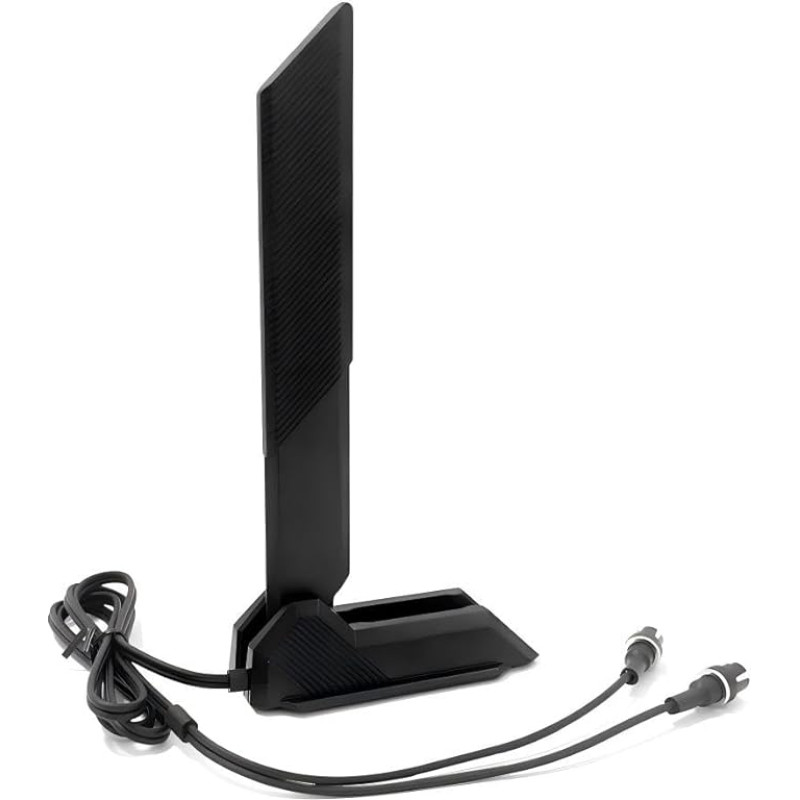 Gintai WiFi 7 antena ASUS TUF Gaming X870E B860M B850 Z890 X870 Z790, Prime B840M B850 B860 Z890 X870, ProArt Z890 X870E serijos WLAN stiprintuvui WiFi 7 Tri-Band 12 dBi, magnetinis pagrindas (juoda)