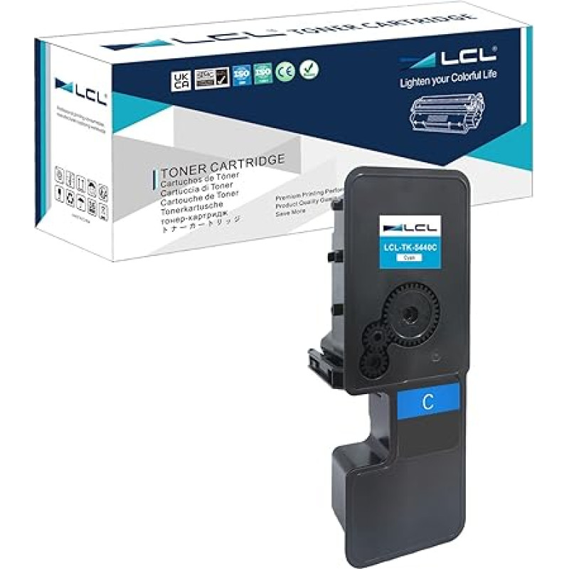 LCL TK5440 žydro atspalvio tonerio kasetė suderinama su Kyocera TK-5430 TK-5440 TK-5430C TK-5440C TK-5440C Suderinama su Kyocera ECOSYS MA2100 MA2100cwfx MA2100cwfx MA2100cfx PA2100 PA2100cx PA2100cwx 1 pakuotė: