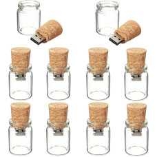 10PCS 8G 8GB mielas drifto butelis USB atminties diskas atminties kortelė saugojimas U-diskas Kalėdų dovana (8GB)