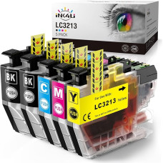 INK4U LC3213 Printer Cartridges Replacement for Brother LC-3213 LC3211 Cartridges for Brother MFC-J497DW MFC-J491DW MFC-J890DW DCP-J572DW DCP-J772DW DCP-J774DW (Pack of 5)