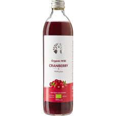 LOOV Organic Wild Cranberry Juice, Organic, 500 ml, 100% Direct Pressed Fresh Organic Cranberries, Contains Polyphenols, No Added Sugar, No Added Water, Wild Grown
