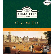 Ahmad Tea - Ceilonas - juodoji arbata iš Šri Lankos - dvigubos kameros arbatos maišeliai su juostele, 2 g arbatos vienoje porcijoje - 100 arbatos maišelių