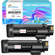 6510 6515 juodas toneris Suderinama su Xerox 6510 6515 XL tonerio kasete, skirta Phaser 6510 6510dn 6510n 6510dni 6510dnm Workcentre 6515 6515dn 6515dn 6515dni 6515dnm 2 pakuotės 2 pakuotės