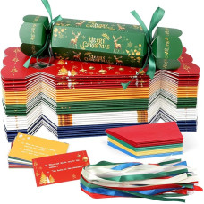 Pasigaminkite savo kalėdinius krekerius, 30 pakuočių, užpildykite savo krekerius, pasidaryk pats, kalėdiniai krekeriai, amatų rinkinys (be spaustuko)