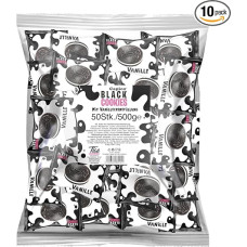 Capico Black Cookies with Vanilla Cream Filling (Pack of 50/500g)