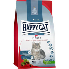 Happy Cat 70592 Indoor Adult Pre-Alps Beef Dry Cat Food for Adult Cats and Hangovers 1.3 kg Content