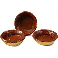 Desertiniai pyragėliai Apvalūs 7 cm skersmens lengvi pyragaičiai / šokolado glazūra 2,52 kg, 140 vnt., pakuotė