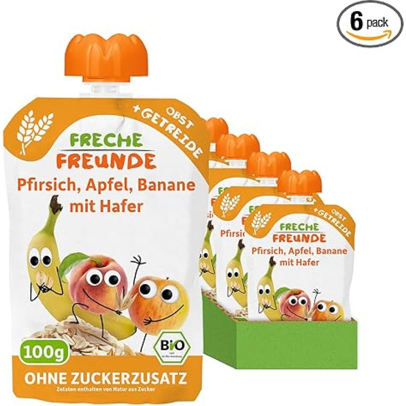 FRECHE FREUNDE Ekologiška vaisių tyrelė 
