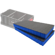 Schaumstoffeinlagen für Trend Tote 200 & Trend Toolbox 200 Cut & Peel Schaumstoffeinsätze für Werkzeugorganisation, Kaizen, 5s(50mm, Blau)