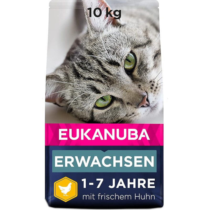 Eukanuba sausas kačių maistas Adult Chicken Liver, 10 kg