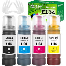 104 rašalo buteliukai, suderinami su 