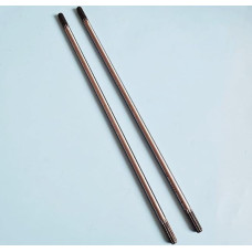 9 dantų (skersmuo 8 mm) pavaros velenas, skirtas 26 mm arba 28 mm vamzdžiams, žolės pjovimo mašinoms, rankiniams mini ekskavatoriams, ilgis 530 mm (2 x pavaros velenas)