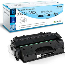 Suderinama 80X CF280X 80A CF280A tonerio kasetė 6900 puslapių, skirta HP LaserJet Pro 400 M401a M401d M401d M401dn M401dne M401dw MFP M425dn M425dw spausdintuvui (80X CF280X juoda)