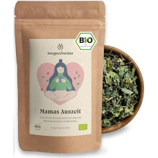 teegeschwister® Mamas Auszeit Organic Tea with Women's Mantle Herb, Rooibos & Elderflower Gift Idea for Mum Birthday and Christmas Mother's Day Gift 70 g