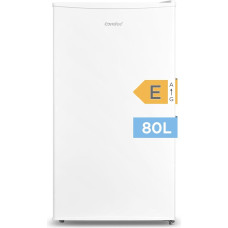 Comfee RCD80WH2(E) Fridge with Freezer, 80 L Tabletop Fridge, with 12 L Freezer, -18 °C to -8 °C, 4 Star Freezer Rating, 137 kWh per Year, Adjustable Temperature Control, White