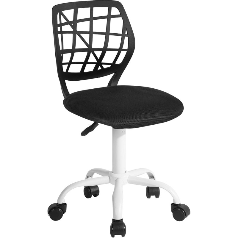 FurnitureR Spalvinga rašomojo stalo kėdė, modernaus reguliuojamo dizaino kompiuterio sėdynė, pasukama kėdė be porankių, vaikų kambarys, namų biuro darbo kėdė