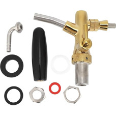 MAGT Beer Barrel Tap G5/8 Thread Beer Tap Adjustable Beer Tap Brass Stainless Steel Beer Barrel Tap for Home Bar Restaurants