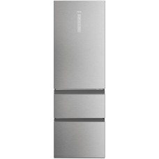 Haier Cool Freezer Combination 3D 60 Series 5 HTW5618DNMG I 1.85 m, No Frost I Ergonomic Freezer Drawers I Fridge with Freezer Freestanding Capacity 360 L I Wi-Fi, Smart Fridge Compartments