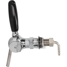 Beer Flow Control Tap, Draft Beer Tap, Beer Barrel Tap, Stainless Steel, Spherical Flow Regulator, Beer Tap for Home Bar