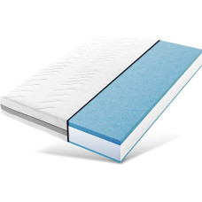 Pocket Spring Mattress 180 x 200 cm, Height 24 cm, 7 Zones High-Quality 2-in-1 Mattress H3 Mattress H4, Spring Mattress, Breathable and Heat Regulating Double Cloth Cover, Suitable for Allergy