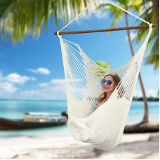 XXL tinklinis kabantis krėslas - itin didelis kabantis krėslas, sveriantis iki 150 kg, idealiai tinkantis naudoti patalpose ir lauke, patogus hamakas sodui, balkonui ir svetainei
