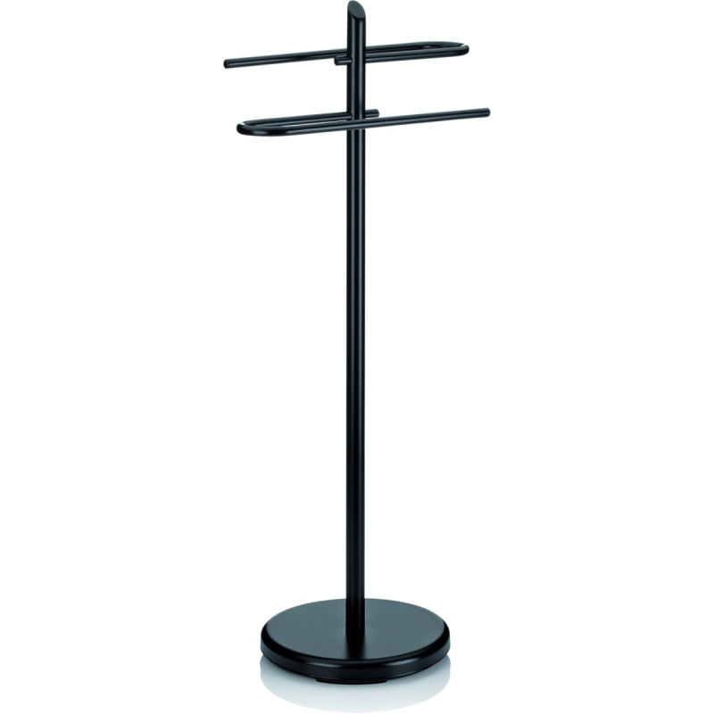 KECKU Ken Metalinis rankšluosčių džiovintuvas, metalinis, juodas, 25,5 x 25,5 x 88 cm