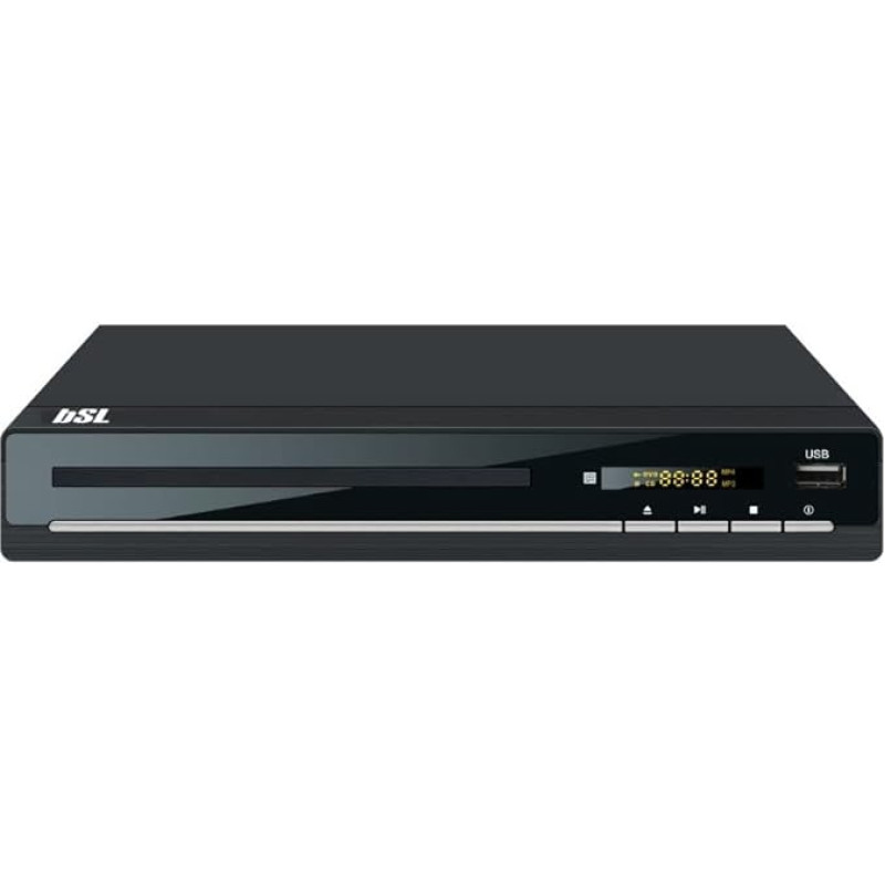 BSL BSL-351 daugiaformatis DVD grotuvas televizoriui, DVD/CD/MP3/MP4, USB daugialypės terpės grotuvas, HDMI ir AV išvestis, pridedamas AV kabelis, nuotolinio valdymo pultas